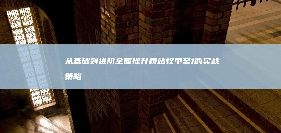 从基础到进阶：全面提升网站权重至1的实战策略